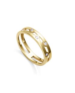 Anillo Plata Dorada Viceroy 9123A018-30 Circonitas