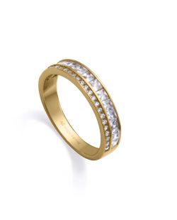 Anillo Plata Dorada Viceroy 9153A010-30 Circonitas