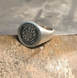 Anillo Plata Escudo Girona FC GIR-AEA