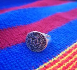 Anillo Plata FC Barcelona Escudo Original FCB-AEO