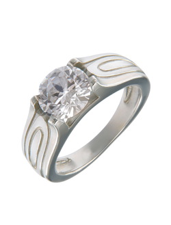 Anillo Plata Hombre PSCL10 Circonita