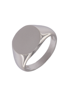 Anillo Plata Hombre PSCL2/14 Sello Redondo Liso
