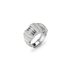 Anillo Plata J11776M15 Abierto Circonitas