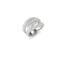 Anillo Plata J11778M15 Abierto Bandas Circonitas