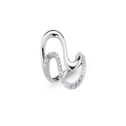 Anillo Plata J12708M17 Olas Circonitas
