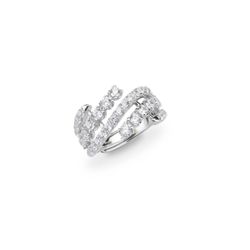 Anillo Plata J12746M13 Abierto Circonitas