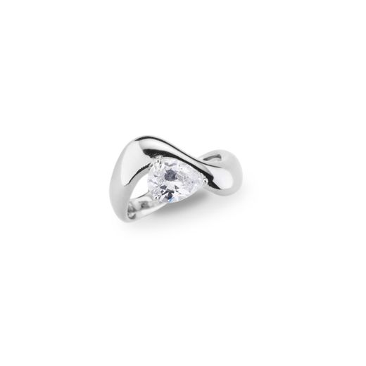 Anillo Plata J12775M13 Onda Circonita