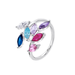 Anillo Plata Lotus LP3380-3/112 Circonitas Multicolor