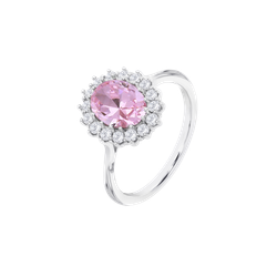 Anillo Plata Lotus LP3459-3/612 Circonitas Lila Bicolor Blancas