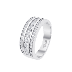 Anillo Plata Lotus LP3906-3/112 Bandas Circonitas