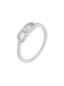 Anillo Plata Marea Mujer D04106/AE Óvalo Circonitas