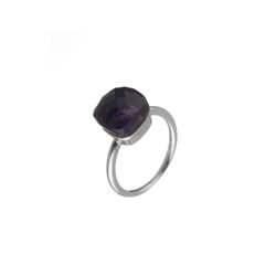 Anillo Plata Mujer ANM0005RH16AM Piedra Mineral Amatista
