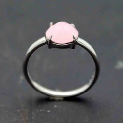 Anillo Plata Mujer ANM0008RH16CR Piedra Mineral Cuarzo Rosa