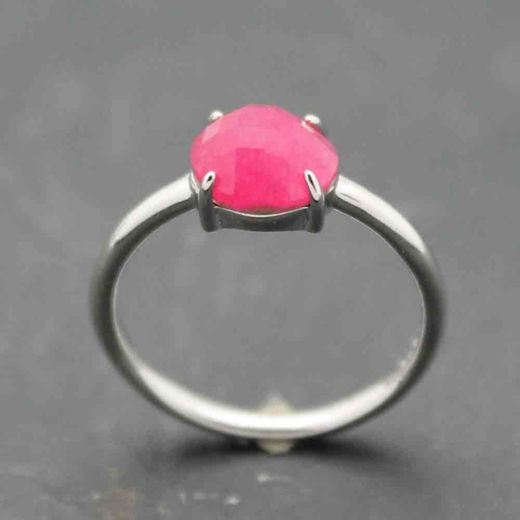 Anillo Plata Mujer ANM0008RH16RU Piedra Mineral Rubí