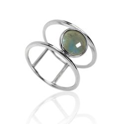 Anillo Plata Mujer ANM0018RH12LA Piedra Mineral Labradorita