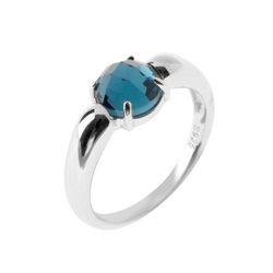 Anillo Plata Mujer ANM0020RH12ZA Piedra Mineral Zafiro
