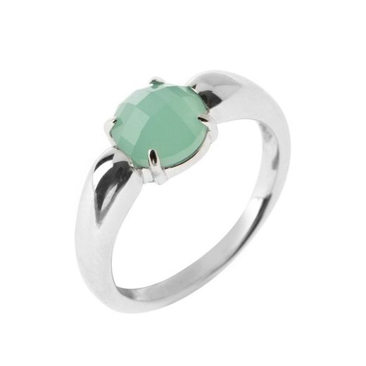 Anillo Plata Mujer ANM0020RH16CA Piedra Mineral Calcedonia