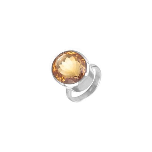 Anillo Plata Mujer ANM0021RH16CI Piedra Mineral Citrino