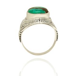 Anillo Plata Mujer ANM0056RH14TU Piedra Mineral Turquesa Ovalada