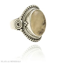 Anillo Plata Mujer ANM0058RH18PL Piedra Mineral Piedra Luna