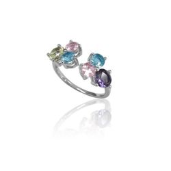 Anillo Plata Mujer ANM0062RH16AM Piedras Minerales Amatista