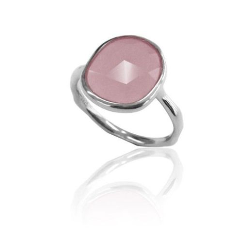 Anillo Plata Mujer ANM0067RH16CR Piedra Mineral Cuarzo Rosa