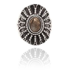 Anillo Plata Mujer ANM0074RH14LA Piedra Mineral Labradorita