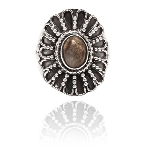 Anillo Plata Mujer ANM0074RH14LA Piedra Mineral Labradorita