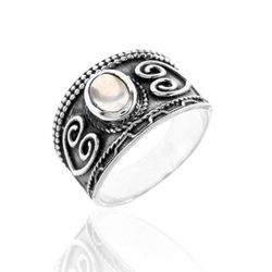 Anillo Plata Mujer ANM0078PL16PL Piedra Mineral Piedra Luna