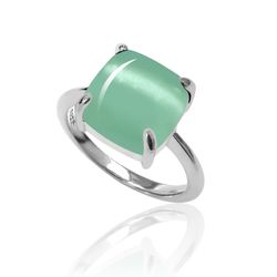 Anillo Plata Mujer ANM0080RH16CA Piedra Mineral Calcedonia
