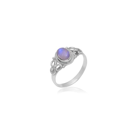 Anillo Plata Mujer ANM0090PL12PL Piedra Mineral Piedra Luna Ovalada