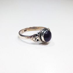 Anillo Plata Mujer ANM0092PL18GR Piedra Mineral Granate