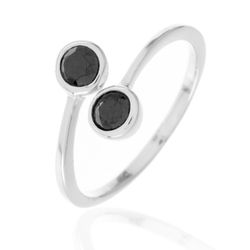 Anillo Plata Mujer ANZ0010RH10 Circonitas Negras