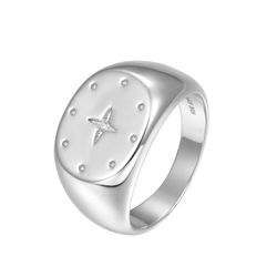 Anillo Plata Mujer ANZ0143RH12 Estrella Polar Circonita