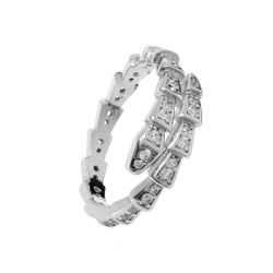 Anillo Plata Mujer ANZ0153RHXX10 Serpiente Circonitas