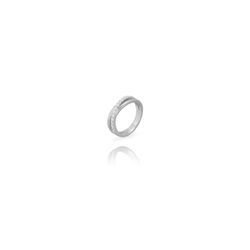 Anillo Plata Mujer ANZ0329RH10 Bandas Cruzadas C. circonitas