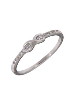 Anillo Plata Mujer PANI1376/10 Infinito Central Circonitas