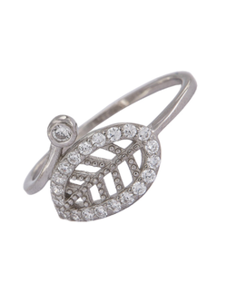 Anillo Plata Mujer PANI1380/10 Hoja Circonitas