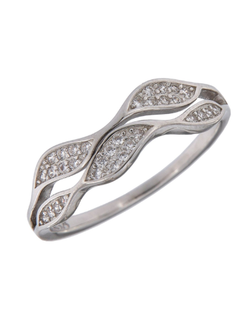 Anillo Plata Mujer PANI1557/10 Doble Banda Circonitas