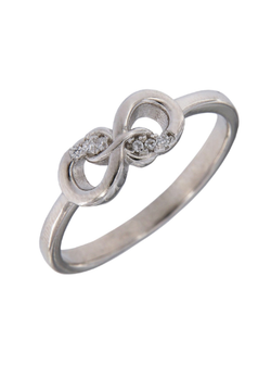 Anillo Plata Mujer PANI2009/10 Infinito Circonitas
