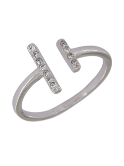 Anillo Plata Mujer PANI2053 Abierto Circonitas