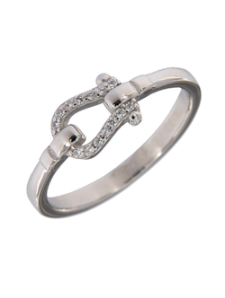 Anillo Plata Mujer PANI2069/10 Herradura Circonitas