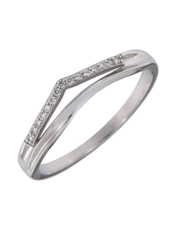 Anillo Plata Mujer PANI2084/10 Doble Banda Circonitas