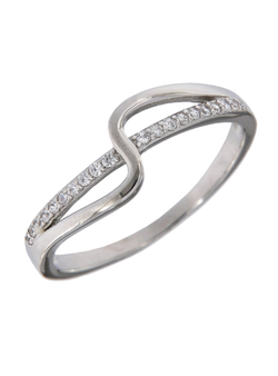 Anillo Plata Mujer PANI2086/10 Doble Banda Circonitas