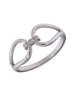 Anillo Plata Mujer PANI2088/10 Doble Círculo Unido Circonitas