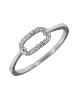 Anillo Plata Mujer PANI2118/10 Óvalo Circonitas