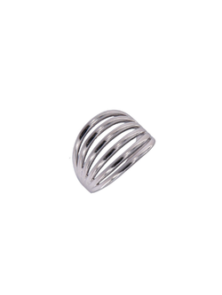 Anillo Plata Mujer PANI2139/10 Múltiples Bandas Lisas