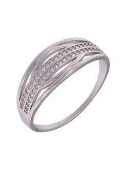 Anillo Plata Mujer PANI2149/10 Bandas Circonitas