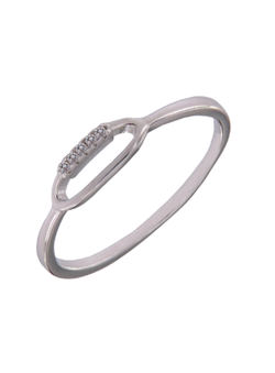 Anillo Plata Mujer PANI2189 Óvalo Circonitas