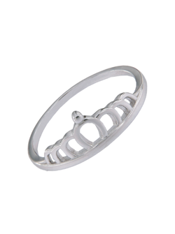 Anillo Plata Mujer PANI2192 Corona Lisa
